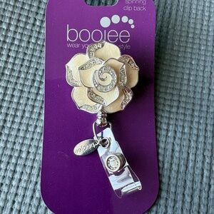 BooJee Beads Posey Rose Retractable ID Badge Reel
